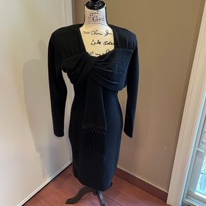 Vintage Andrea Jovine wool scarf dress